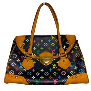 Louis Vuitton LV Murakami black multicolor Beverly handbag cute shoulder bag EUC